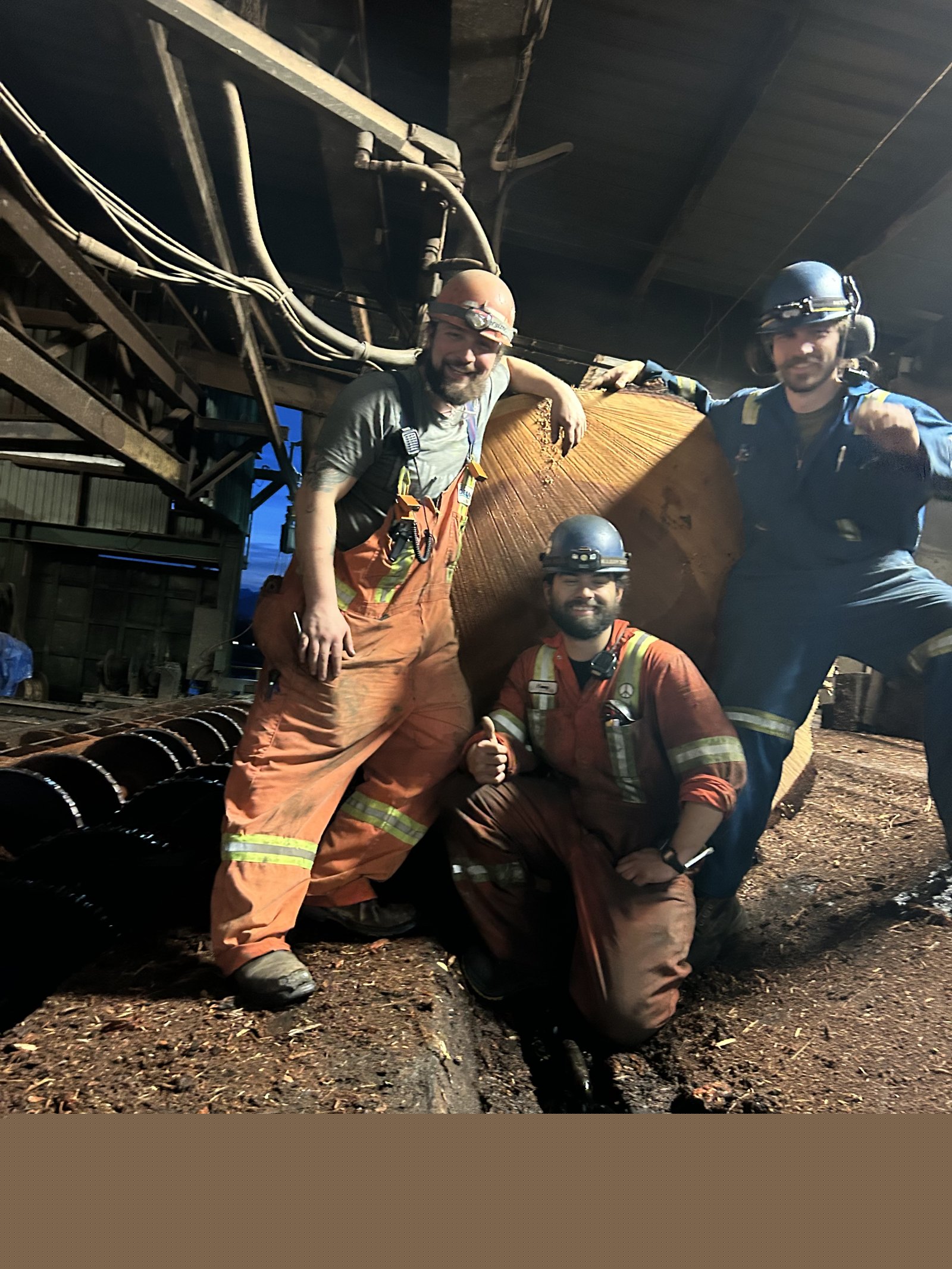 Raider Industrial Services crew on industrial job site in BC — welding and millwright team