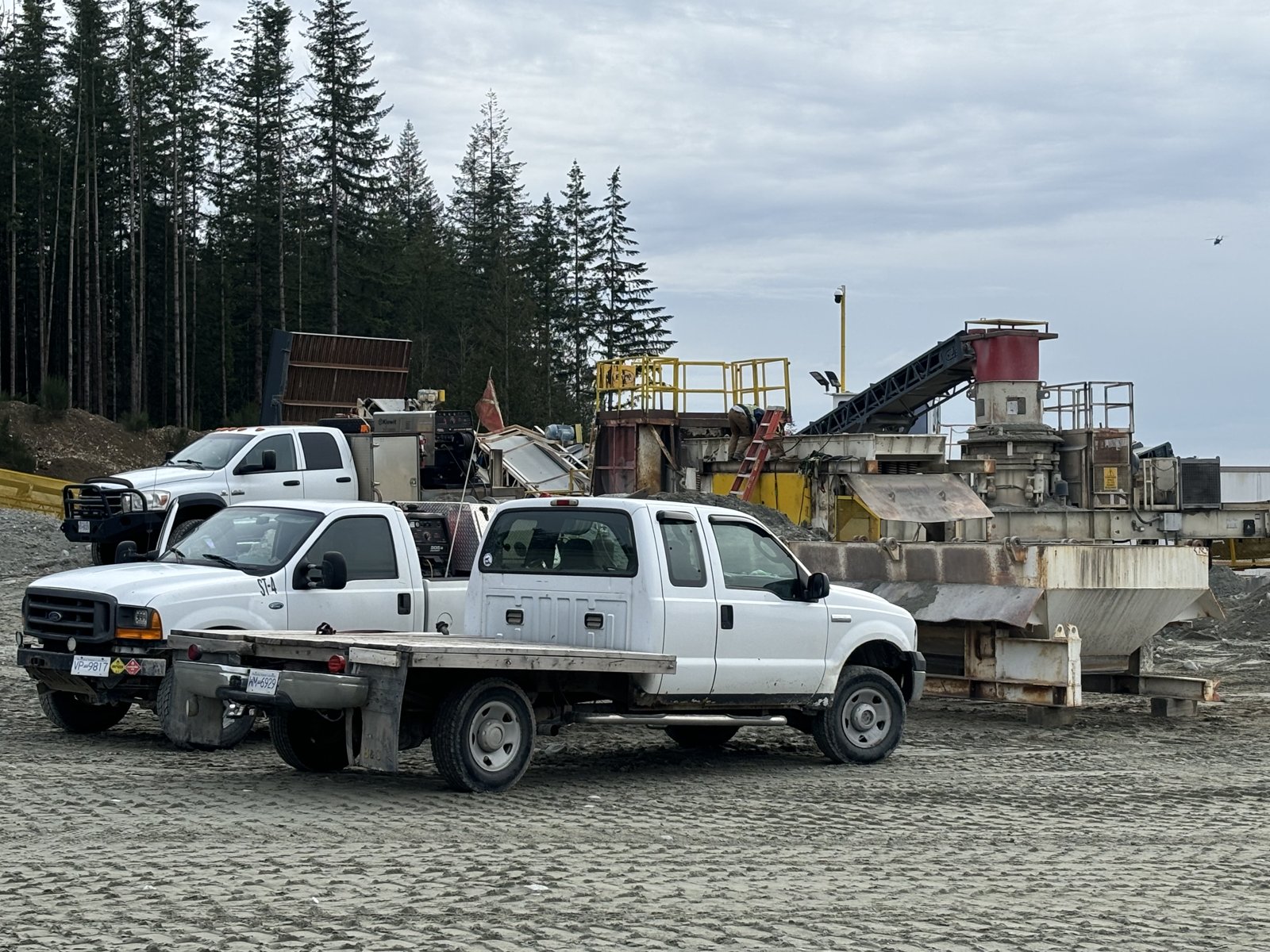 CWB certified welder performing structural steel welding on industrial platform, Vancouver BC